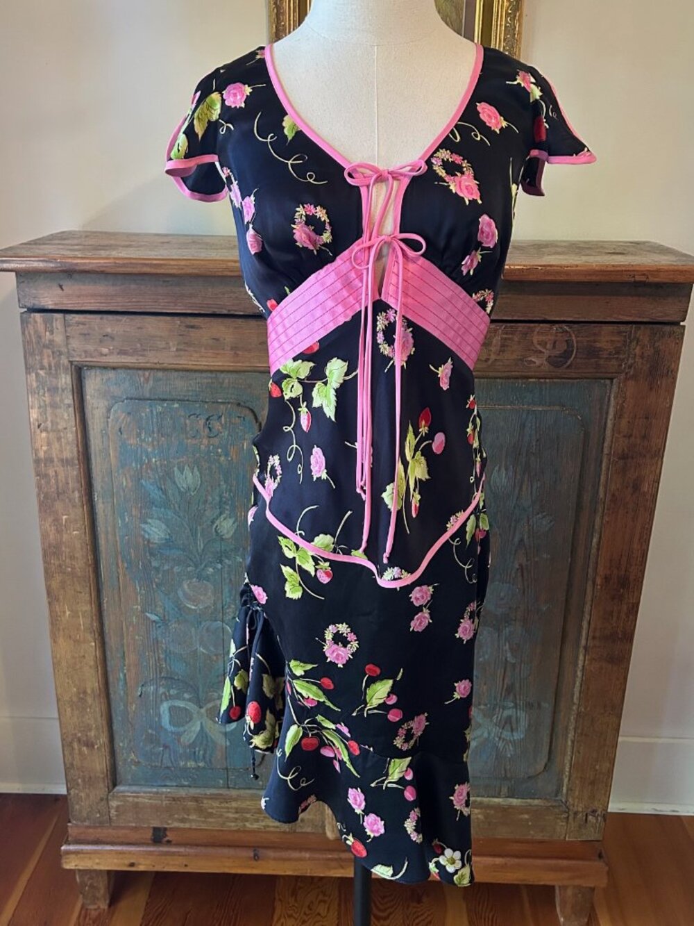 Vintage Betsey Johnson New York Top & Skirt Set